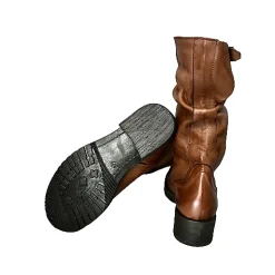 Scarpe di Maremma Stivale Medio In Pelle Artigianale Cuoio*Donna Stivali