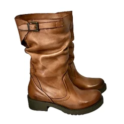 Scarpe di Maremma Stivale Medio In Pelle Artigianale Cuoio*Donna Stivali