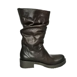 Scarpe di Maremma Stivale Medio In Pelle Artigianale Testa Di Moro Pfv*Donna Stivali