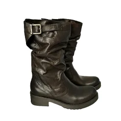 Scarpe di Maremma Stivale Medio In Pelle Artigianale Testa Di Moro Pfv*Donna Stivali