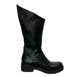 Scarpe di Maremma Stivale Nero Asimmetrico Con Tacco*Donna Stivali