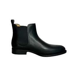 Scarpe di Maremma Stivaletto Beatles Artigianale Nero Cucito Blake*Uomo Stivaletti