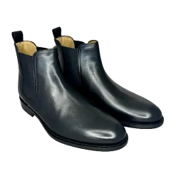 Scarpe di Maremma Stivaletto Beatles Artigianale Nero Cucito Blake*Uomo Stivaletti