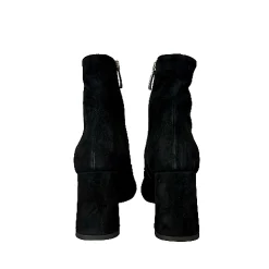 Scarpe di Maremma Stivaletto In Camoscio E Pelle Nero Pfv*Donna Tronchetti