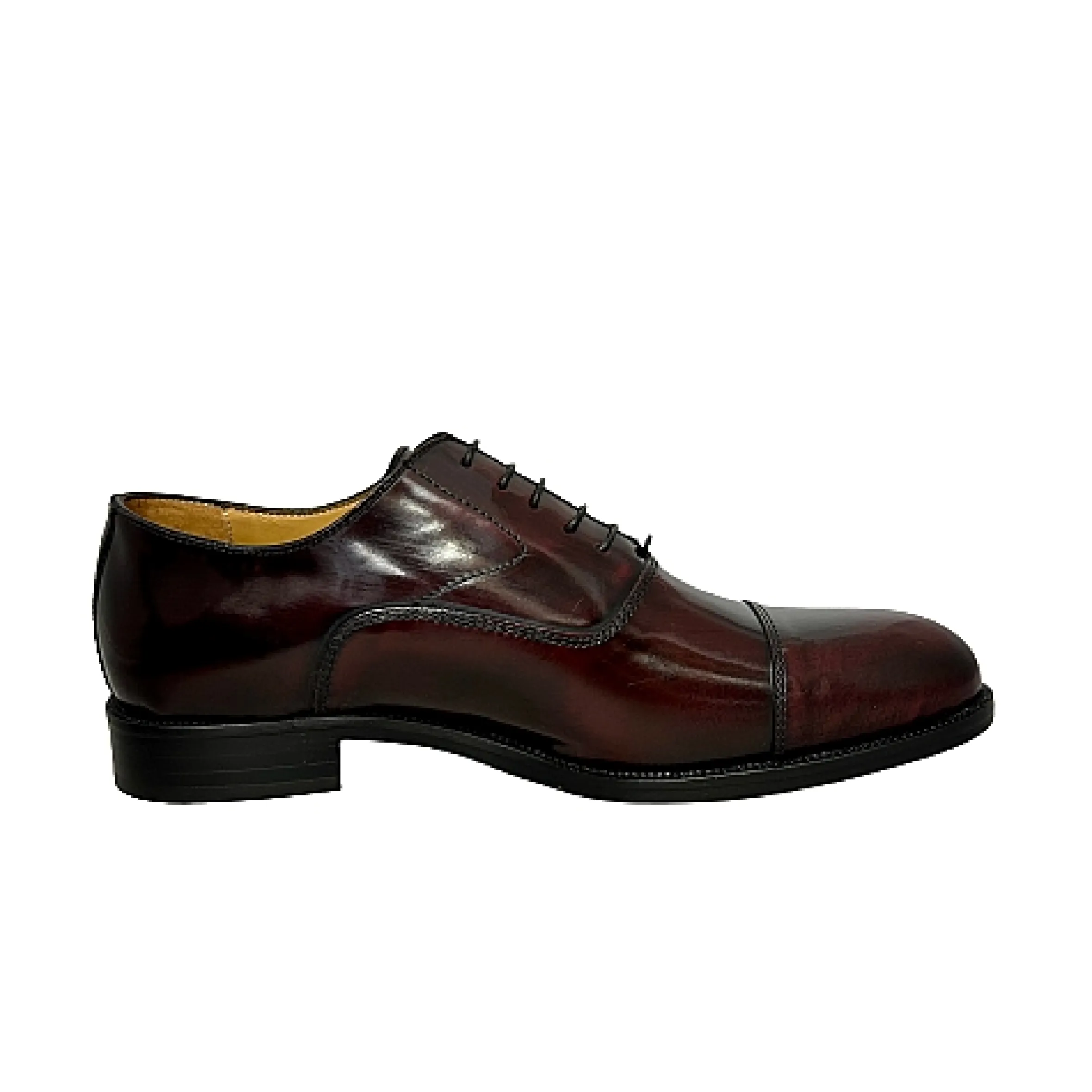 Scarpe di Maremma Stringata Abrasivata Bordeaux Con Spunterbo Cucita Blake*Uomo Stringate