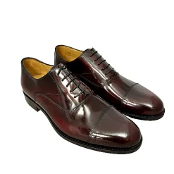 Scarpe di Maremma Stringata Abrasivata Bordeaux Con Spunterbo Cucita Blake*Uomo Stringate