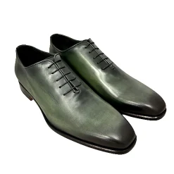 Scarpe di Maremma Stringata Artigianale Cucita Blake Verde Scuro*Uomo Stringate