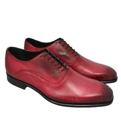 Scarpe di Maremma Stringata Artigianale Cucita Blake Fuxia*Uomo Stringate