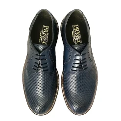 Scarpe di Maremma Stringata Artigianale Forata Blu*Uomo Stringate