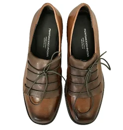 Scarpe di Maremma Stringata Artigianale In Pelle Cuoio*Donna Scarpe Stringate