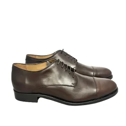 Scarpe di Maremma Stringata Con Spunterbo Color Dattero Cucita*Uomo Stringate