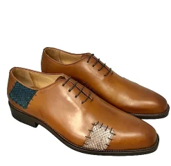 Scarpe di Maremma Stringata Fatta A Mano Con Toppe Linea Luxury*Uomo Stringate