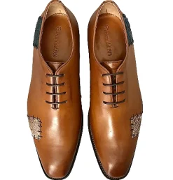 Scarpe di Maremma Stringata Fatta A Mano Con Toppe Linea Luxury*Uomo Stringate