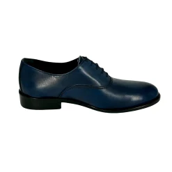 Scarpe di Maremma Stringata Francesina Blu Tomaia Liscia Lavorazione Blake*Uomo Stringate