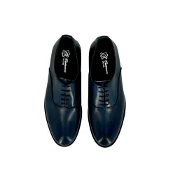 Scarpe di Maremma Stringata Francesina Blu Tomaia Liscia Lavorazione Blake*Uomo Stringate