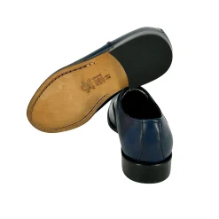 Scarpe di Maremma Stringata Francesina Blu Tomaia Liscia Lavorazione Blake*Uomo Stringate