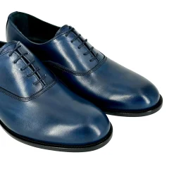 Scarpe di Maremma Stringata Francesina Blu Tomaia Liscia Lavorazione Blake*Uomo Stringate