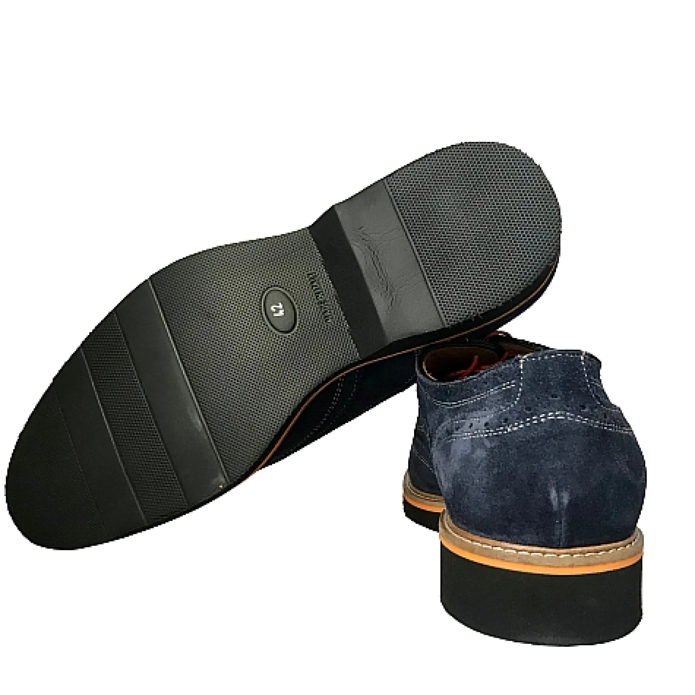 Scarpe di Maremma Stringata In Camoscio Blu*Uomo Stringate