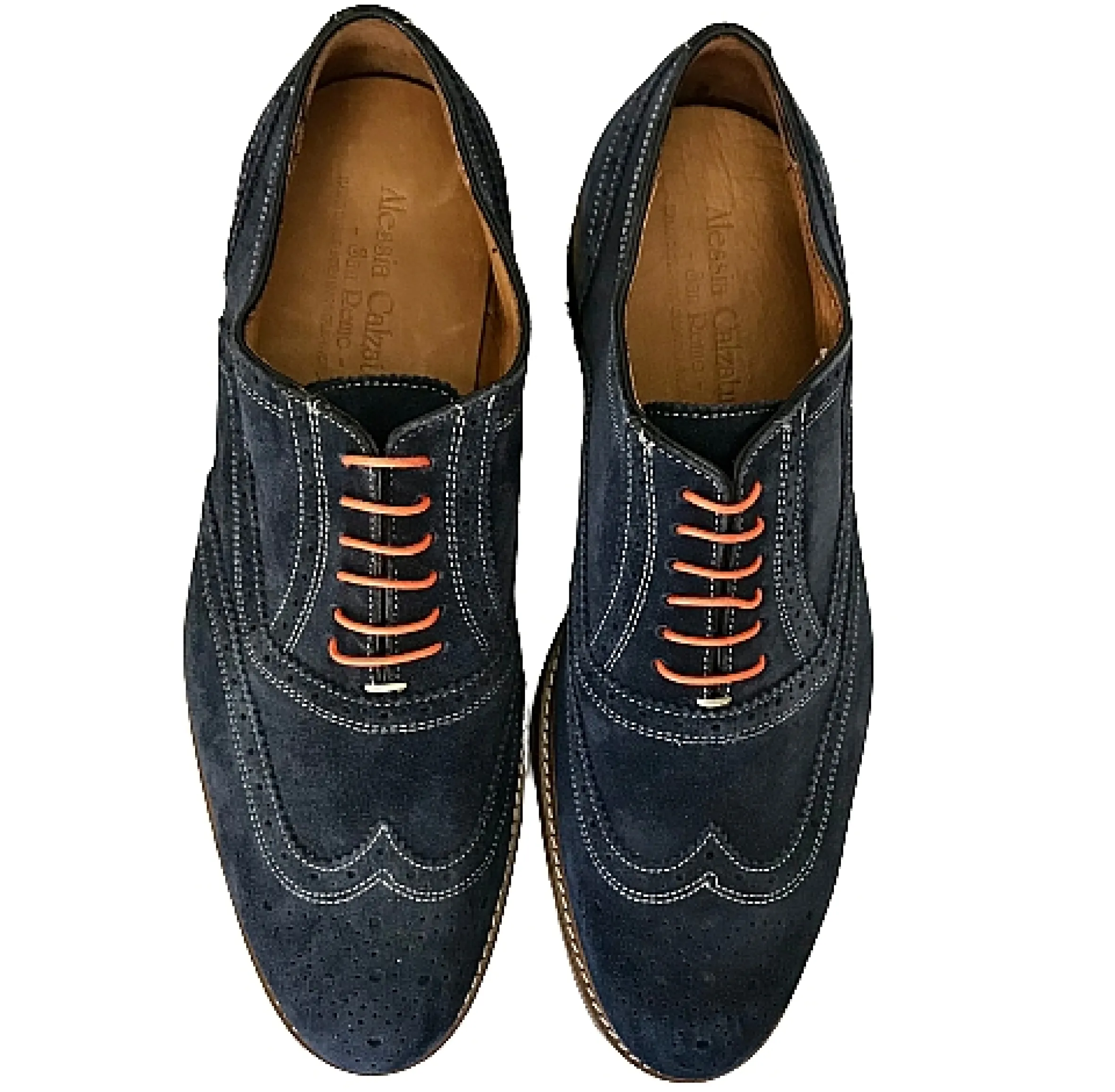 Scarpe di Maremma Stringata In Camoscio Blu*Uomo Stringate