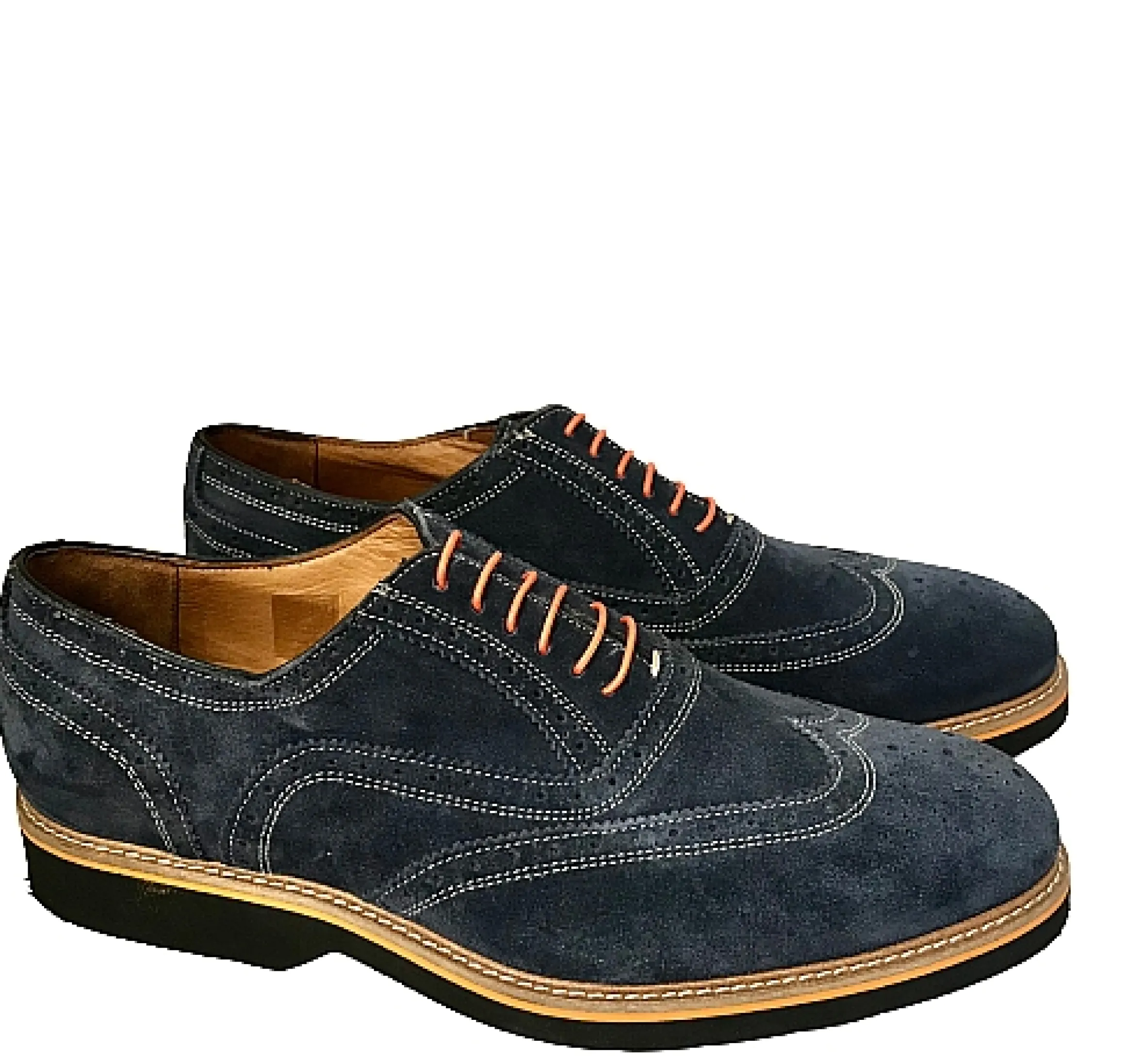 Scarpe di Maremma Stringata In Camoscio Blu*Uomo Stringate