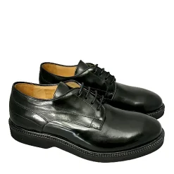 Scarpe di Maremma Stringata In Pelle Abrasivata Nera*Uomo Stringate