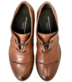 Scarpe di Maremma Stringata In Pelle Cuoio*Donna Scarpe Stringate