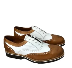 Scarpe di Maremma Stringata In Pelle Cuoio E Bianca*Uomo Stringate