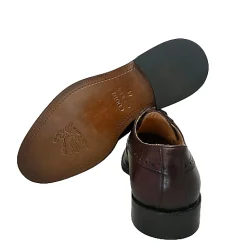 Scarpe di Maremma Stringata In Pelle Fondo Cuoio Duilio 2 Bordeaux*Uomo Stringate