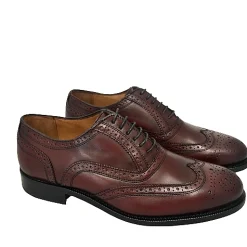 Scarpe di Maremma Stringata In Pelle Fondo Cuoio Duilio Bordeaux*Uomo Stringate