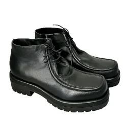 Scarpe di Maremma Stringata In Pelle Nera*Donna Scarpe Stringate