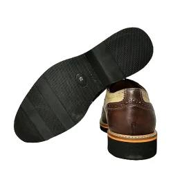 Scarpe di Maremma Stringata In Pelle Testa Di Moro E Taupe*Uomo Stringate