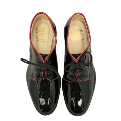 Scarpe di Maremma Stringata In Vernice Nera*Donna Scarpe Stringate