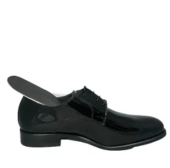 Scarpe di Maremma Stringata Liscia In Vernice Nera*Uomo Stringate