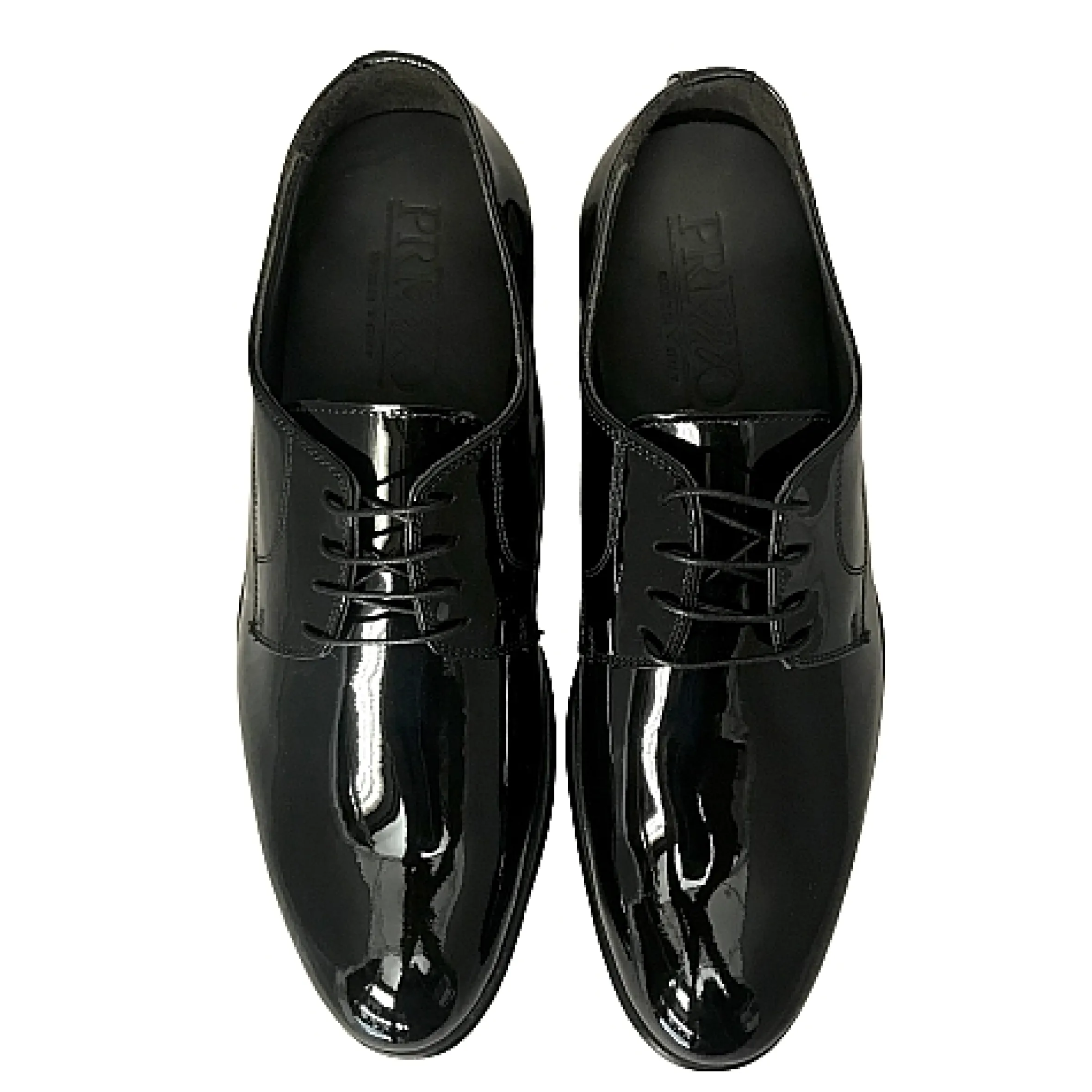 Scarpe di Maremma Stringata Liscia In Vernice Nera*Uomo Stringate