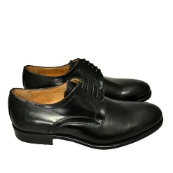 Scarpe di Maremma Stringata Nera Liscia Abrasivata*Uomo Stringate