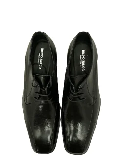 Scarpe di Maremma Stringata Nera Liscia Squadrata*Uomo Stringate