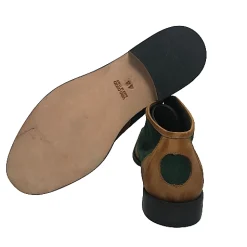 Scarpe di Maremma Tazio In Pelle Cuoio E Camoscio Verde*Uomo Stivaletti