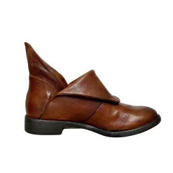 Scarpe di Maremma Tronchetto Artigianale In Pelle Tuffata Cuoio Camarri 1916*Donna Stivali