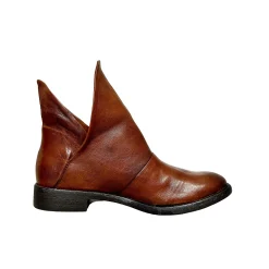 Scarpe di Maremma Tronchetto Artigianale In Pelle Tuffata Cuoio Camarri 1916*Donna Stivali