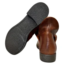 Scarpe di Maremma Tronchetto Artigianale In Pelle Tuffata Cuoio Camarri 1916*Donna Stivali
