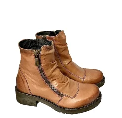 Scarpe di Maremma Tronchetto Con Doppia Cerniera Cuoio*Donna Tronchetti