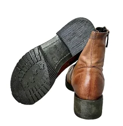 Scarpe di Maremma Tronchetto Con Doppia Cerniera Cuoio*Donna Tronchetti