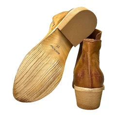 Scarpe di Maremma Tronchetto In Camoscio Cuoio Con Cerniera*Donna Tronchetti