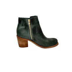 Scarpe di Maremma Tronchetto In Pelle Nabuk Spazzolato Jeans Grigio Con Cerniera*Donna Tronchetti