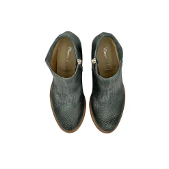 Scarpe di Maremma Tronchetto In Pelle Nabuk Spazzolato Jeans Grigio Con Cerniera*Donna Tronchetti
