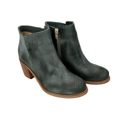Scarpe di Maremma Tronchetto In Pelle Nabuk Spazzolato Jeans Grigio Con Cerniera*Donna Tronchetti