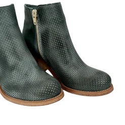 Scarpe di Maremma Tronchetto In Pelle Nabuk Spazzolato Jeans Grigio Con Cerniera*Donna Tronchetti