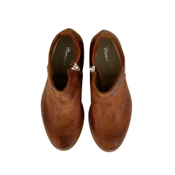 Scarpe di Maremma Tronchetto In Pelle Nabuk Spazzolato Cuoio Con Cerniera*Donna Tronchetti