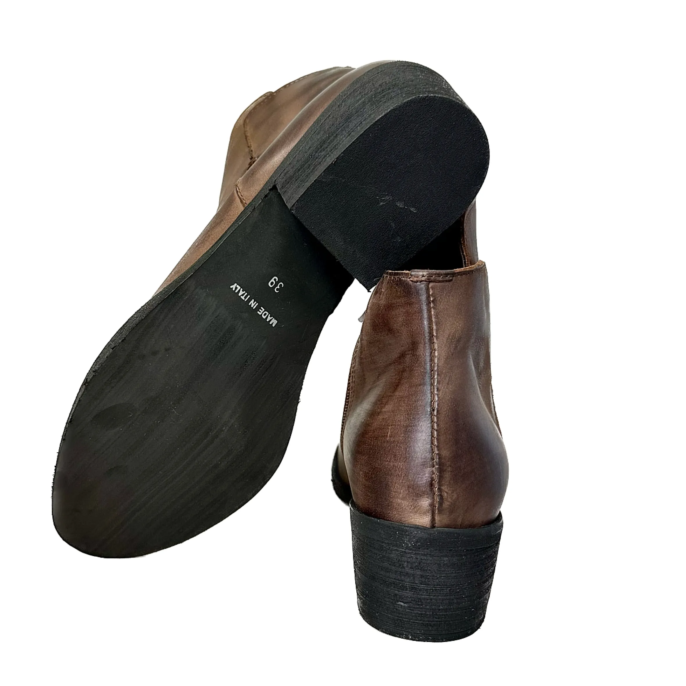 Scarpe di Maremma Tronchetto In Pelle Taupe Con Cerniera*Donna Tronchetti