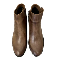 Scarpe di Maremma Tronchetto In Pelle Taupe Con Cerniera*Donna Tronchetti